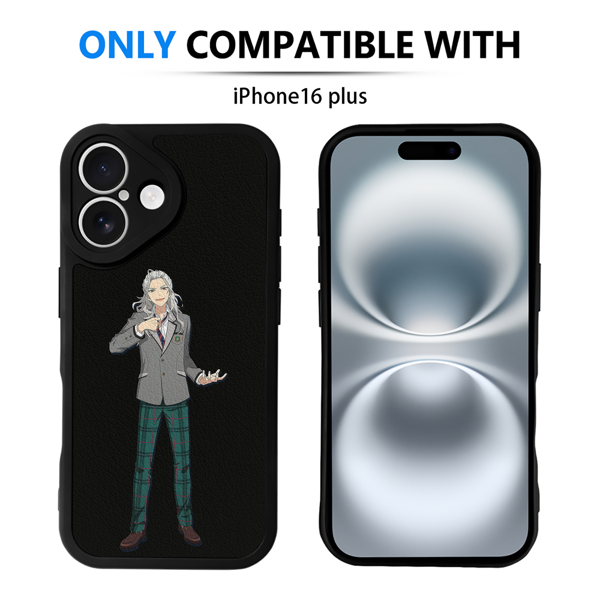 （画像用） あんさんぶるスターズ! Ensemble Stars 【iPhone 16シリーズ対応】シリコンスマホケース（レザー調） 材質：シリコン